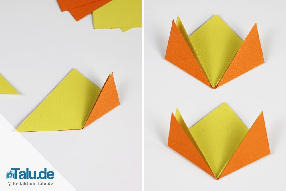 Papierblume mit Kindern basteln