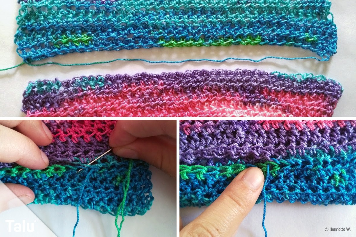 Loop zusammennähen